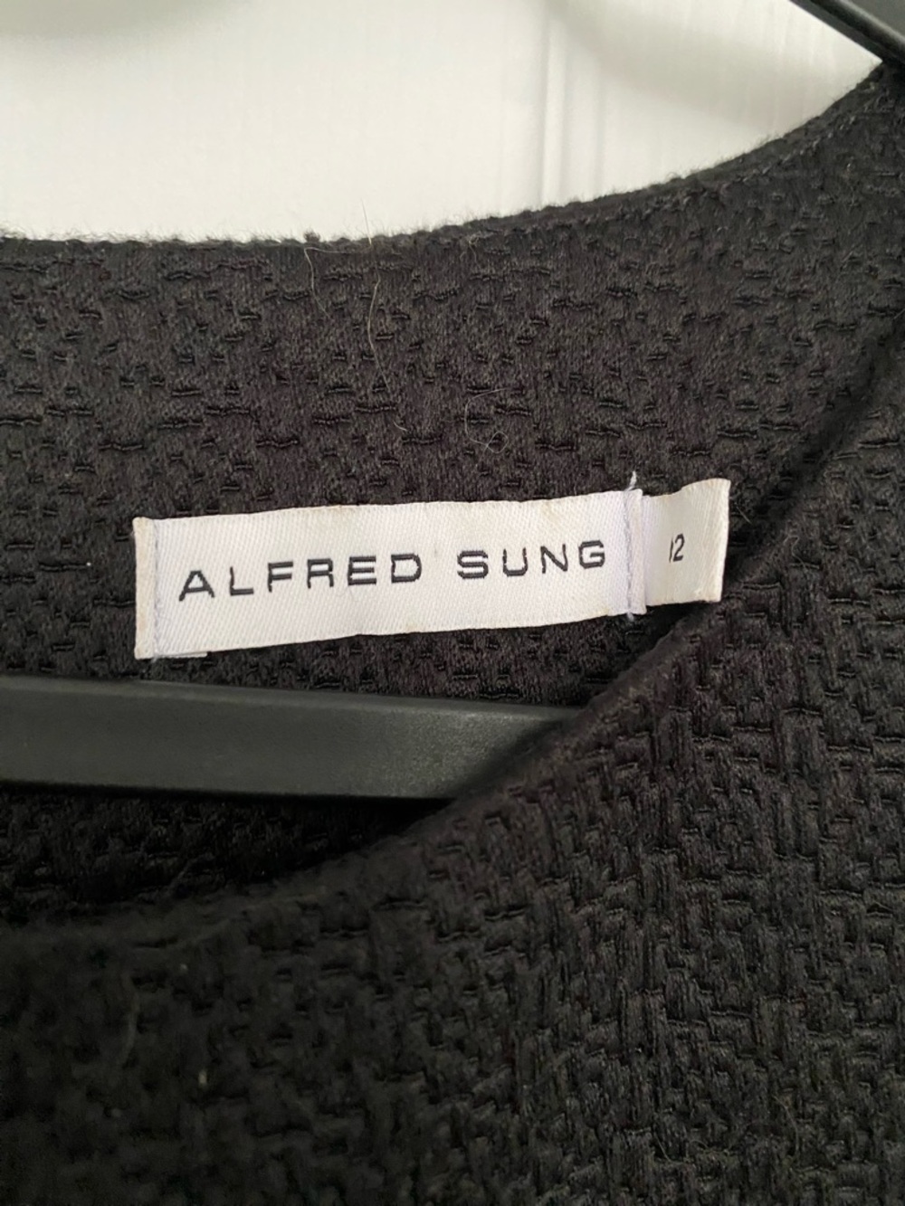 ALFRED SUNG Black Sleeveless Mini Shift Dress - Picture 7 of 7